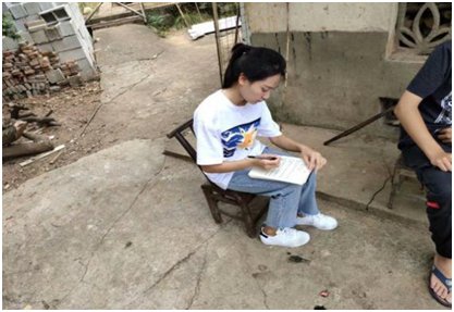 艾康慧从小到大一直用这句话激励着自己